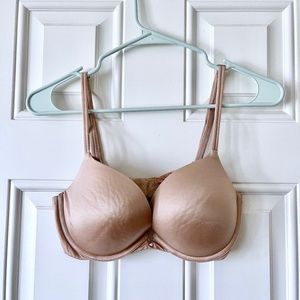 Victoria's Secret Very Sexy Push Up bra 34D tan nude